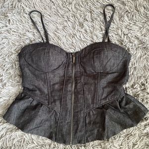 Black Bustier Top